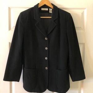 Vintage Ann Taylor Black Button-down Coat